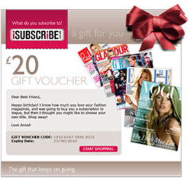 iSubscribe &pound;20 Voucher